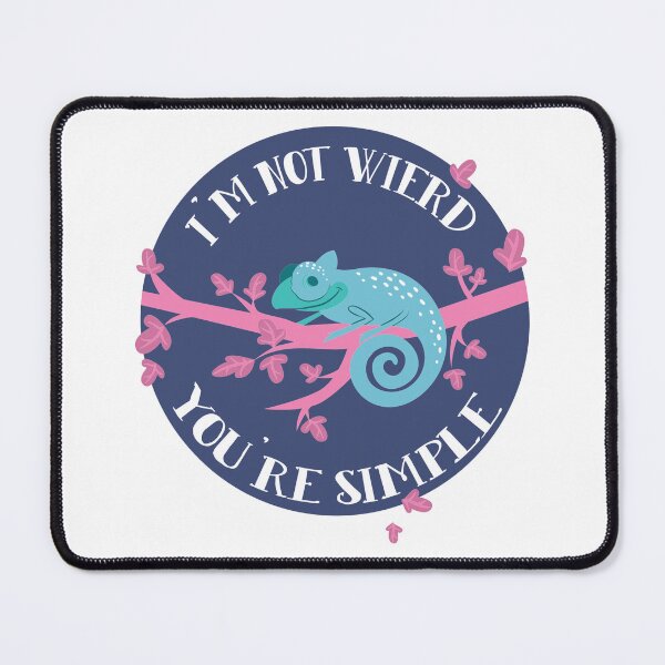 Item preview, Funny Chameleon I'm Not Weird Quote designed and sold by Kruki99.