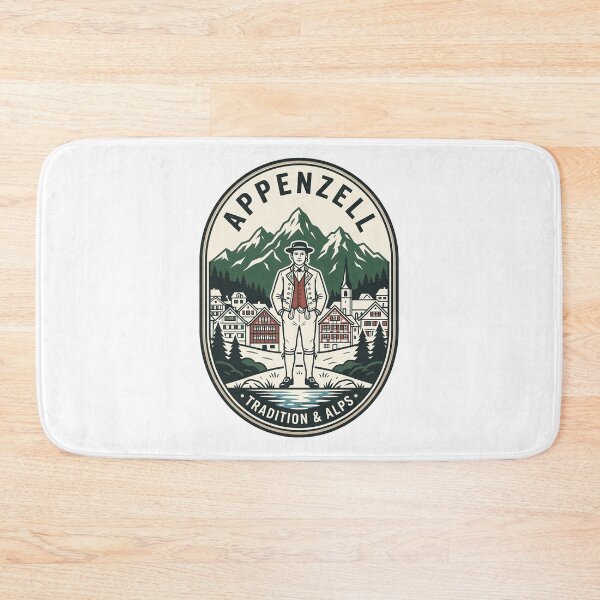 Item preview, Vintage Appenzell Man Swiss Alps Mountain Village designed and sold by k3rstman1.
