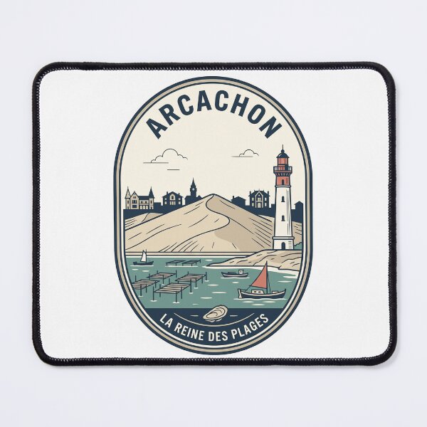Item preview, Vintage Arcachon France Coastal Beach Travel Badge designed and sold by k3rstman1.