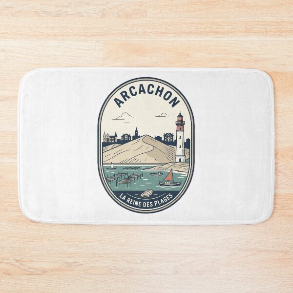 Item preview, Vintage Arcachon France Coastal Beach Travel Badge designed and sold by k3rstman1.