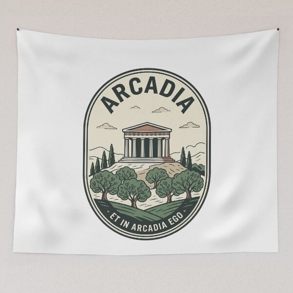 Item preview, Arcadia Greek Temple Et In Arcadia Ego designed and sold by k3rstman1.