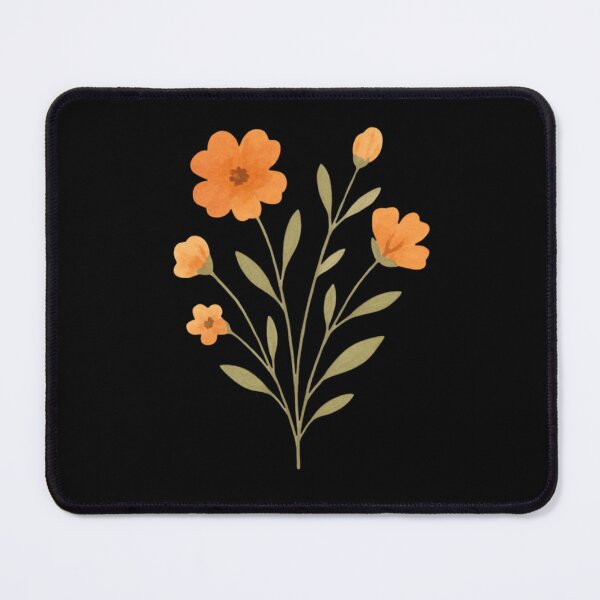 Item preview, Orange flowers watercolor painting designed and sold by uunaa.