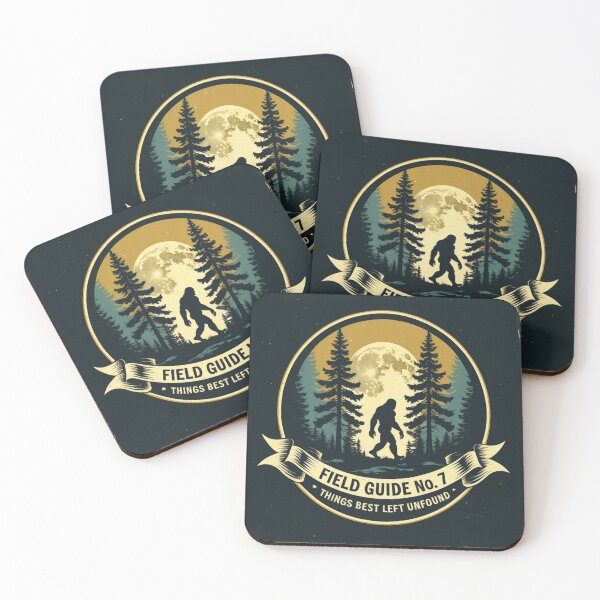 Item preview, Field Guide No. 7 Bigfoot Vintage Retro Badge Things Best Left Unfound Cryptid Shirt designed and sold by S.K..