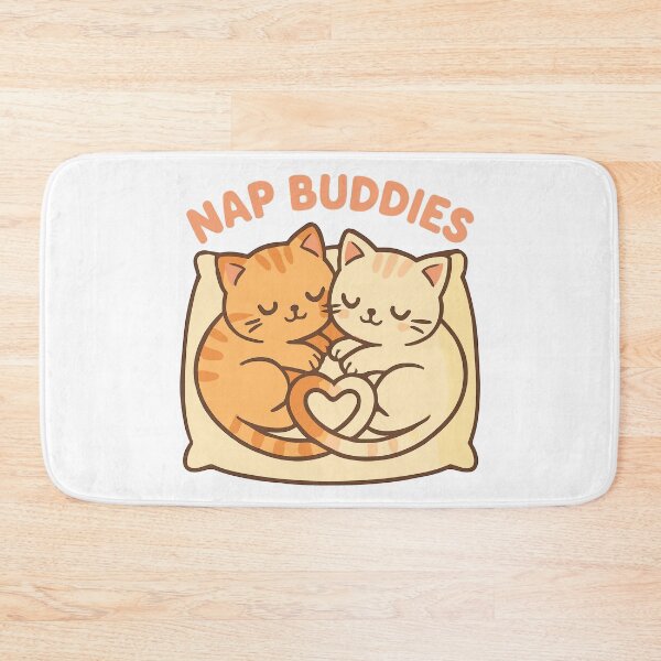 Artikelvorschau, Süße Katzen Nap Buddies – Schlafen mit Herz entworfen und verkauft von Pineapple-Tree.