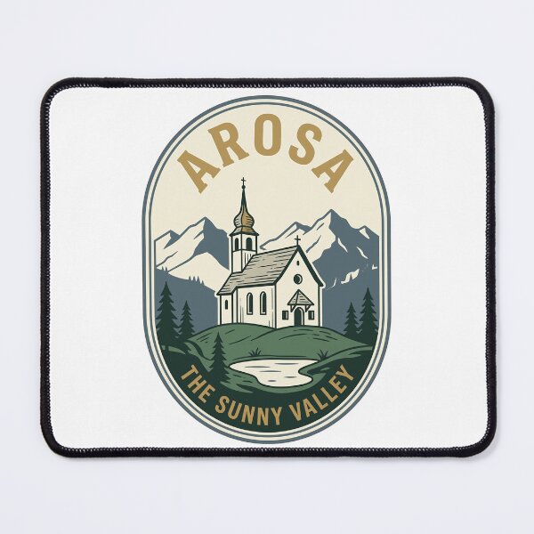Item preview, Arosa Switzerland Sunny Valley Vintage Mountain Badge designed and sold by k3rstman1.