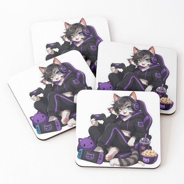 Item preview, Cute Furry Gaming Night Fursona designed and sold by Furrenzy.