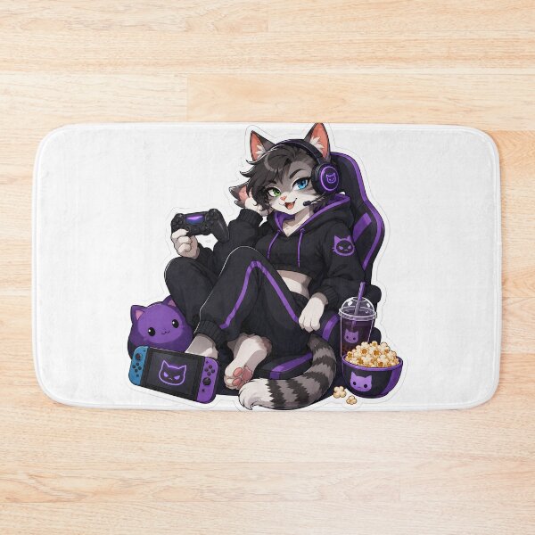 Item preview, Cute Furry Gaming Night Fursona designed and sold by Furrenzy.