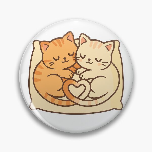 Item preview, Cute cats in a circle – Sleeping with a heart designed and sold by Pineapple-Tree.