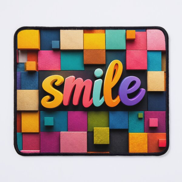Item preview, Color Block Smile | Vibrant 3D Aesthetic Artwork designed and sold by Sticleg.