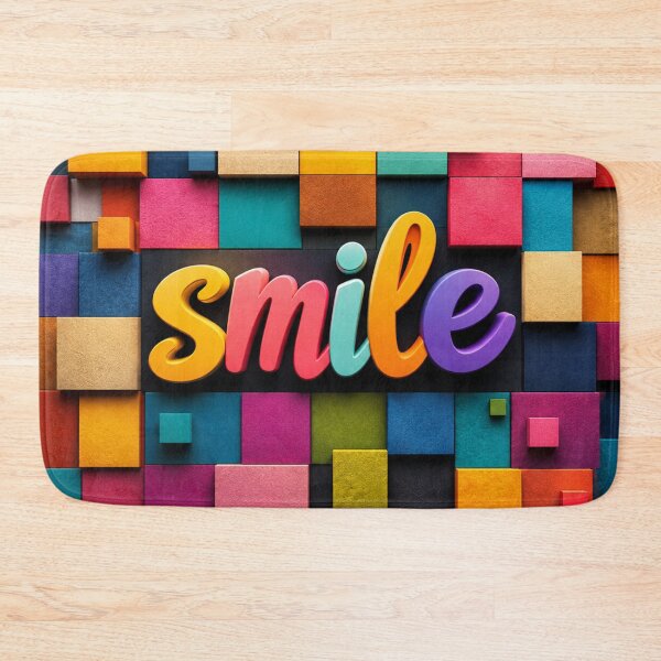 Item preview, Color Block Smile | Vibrant 3D Aesthetic Artwork designed and sold by Sticleg.