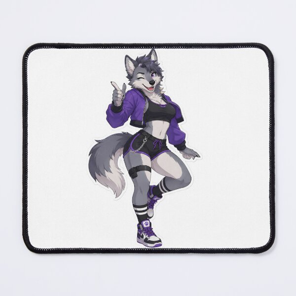 Item preview, Playful Hot Wolf Fursona designed and sold by Furrenzy.