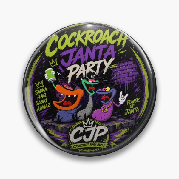 Item preview, Cockroach Janta Party Graffiti Cartoon Streetwear Design designed and sold by ZenvyraLab.