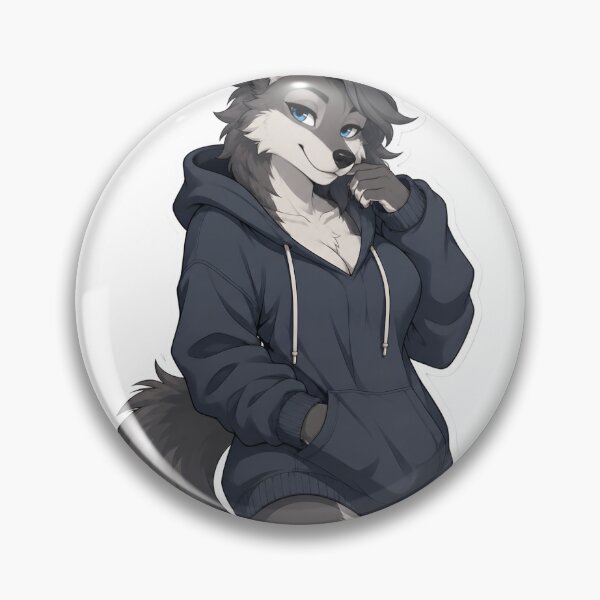 Item preview, Sultry Wolf in a Cozy Hoodie Relaxing designed and sold by Furrenzy.