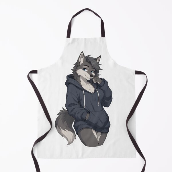 Item preview, Sultry Wolf in a Cozy Hoodie Relaxing designed and sold by Furrenzy.