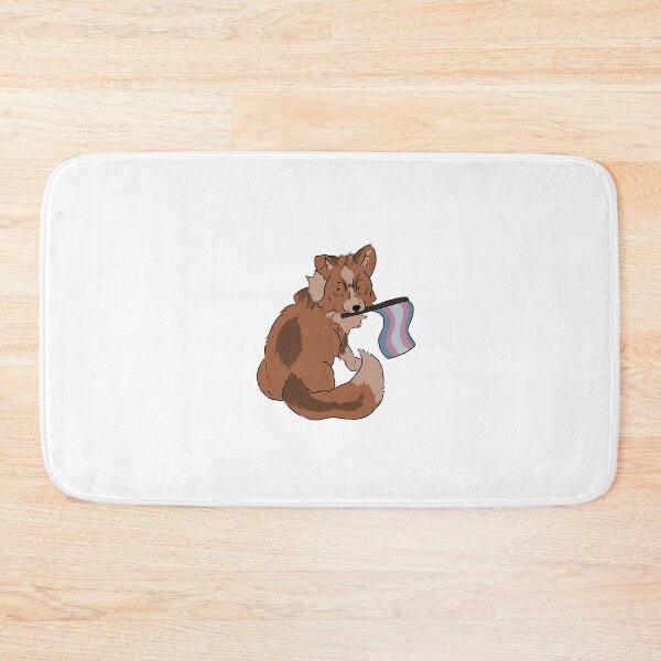 Item preview, Trans Pride fox. designed and sold by PawsomeStudios.