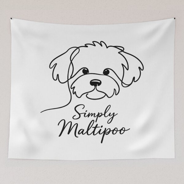 Item preview, Simply Maltipoo – Minimalist Dog Design designed and sold by Pineapple-Tree.
