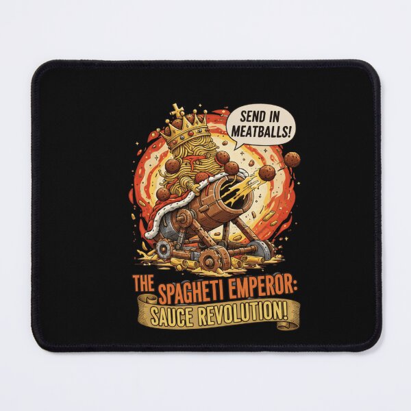 Item preview, Spaghetti Emperor Funny Foodie T-Shirt - Meatball Cannon Pasta Lover designed and sold by Cree8if.