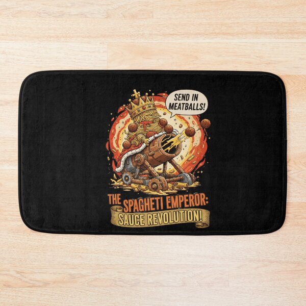 Item preview, Spaghetti Emperor Funny Foodie T-Shirt - Meatball Cannon Pasta Lover designed and sold by Cree8if.