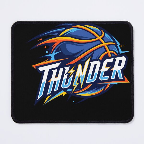 Item preview, Thunder Motion Emblem Basketball Graphic Poster Design Today designed and sold by RueBonnerd.