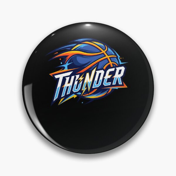 Item preview, Thunder Motion Emblem Basketball Graphic Poster Design Today designed and sold by RueBonnerd.