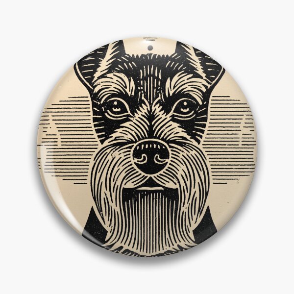 Item preview, Stylized Schnauzer Portrait designed and sold by lautir.