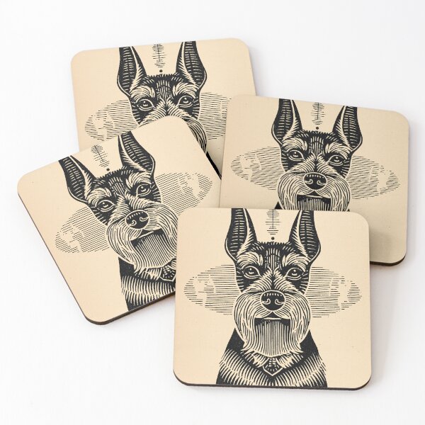 Item preview, Stylized Schnauzer Portrait designed and sold by lautir.