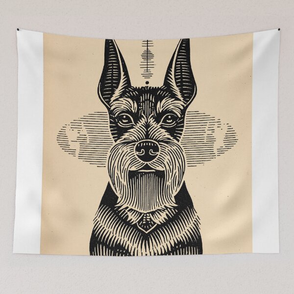 Item preview, Stylized Schnauzer Portrait designed and sold by lautir.
