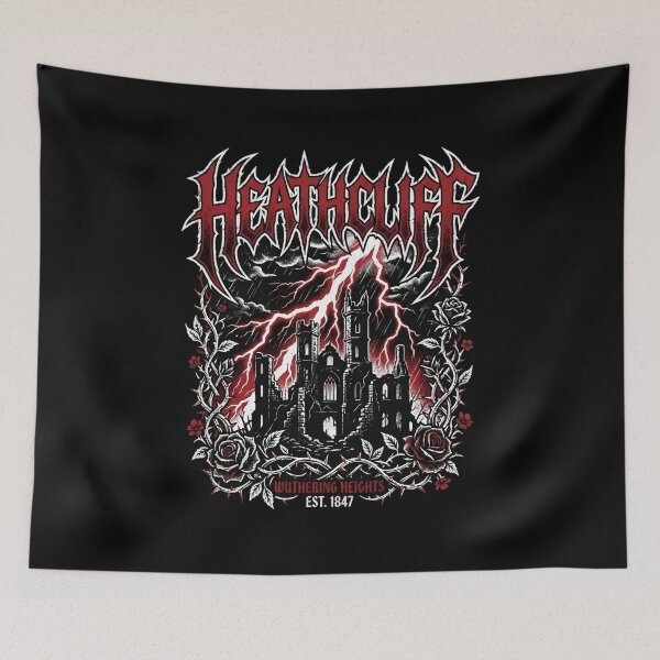 Item preview, Heathcliff Wuthering Heights Heavy Metal Gothic Lightning Castle designed and sold by Fenay Designs.