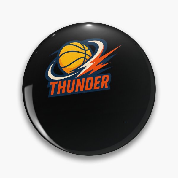 Item preview, Thunder Swirl Emblem Basketball Graphic Poster Design Today designed and sold by RueBonnerd.