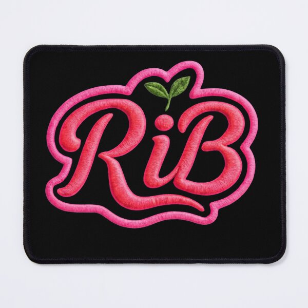 Item preview, Neon pink embroidered style RiB urban biology logo designed and sold by Rib-Brand.