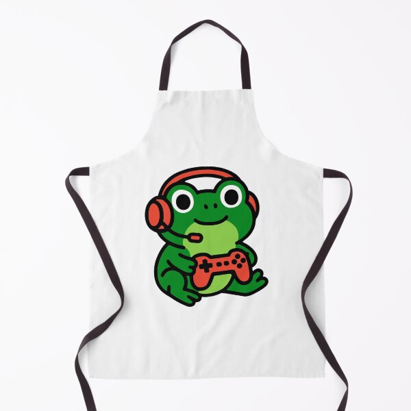 Item preview, Cute Gamer Frog Cartoon designed and sold by Krincydigitalart.