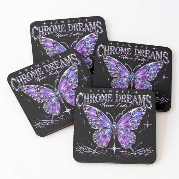 Item preview, Chrome Dreams Butterfly | Y2K Aesthetic designed and sold by Rawafi Art Studio.