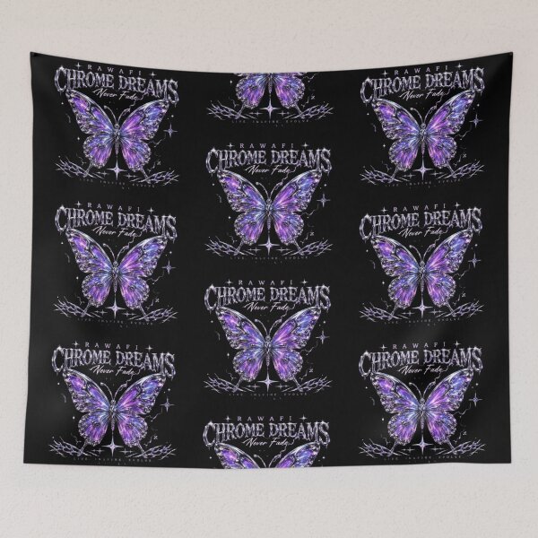 Item preview, Chrome Dreams Butterfly | Y2K Aesthetic designed and sold by Rawafi Art Studio.