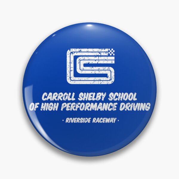 Item preview, 1962 Carroll Shelby School of High Performance Driving - white worn print designed and sold by retropetrol.