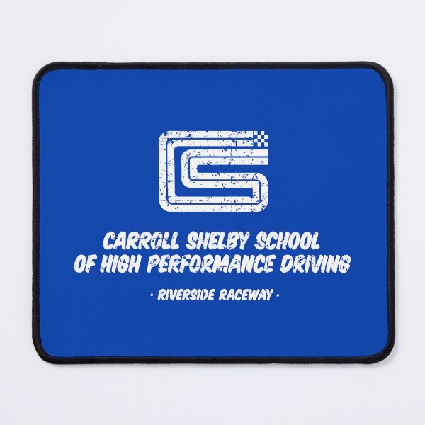Item preview, 1962 Carroll Shelby School of High Performance Driving - white worn print designed and sold by retropetrol.