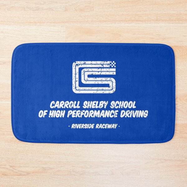 Item preview, 1962 Carroll Shelby School of High Performance Driving - white worn print designed and sold by retropetrol.