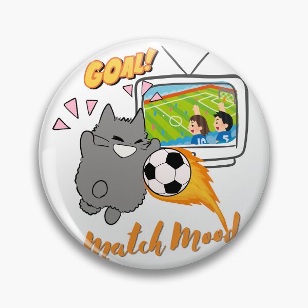 Item preview, Match Mood Funny Cat and Soccer Goal Fireball designed and sold by Atlasoloji.