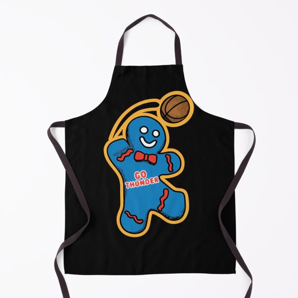 Item preview, Thunder Gingerbread Mascot Holiday Basketball Graphic Poster Design designed and sold by RueBonnerd.