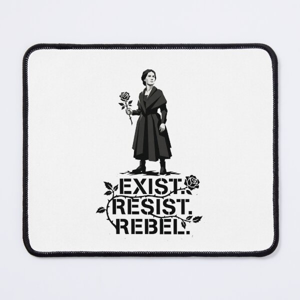 Item preview, Jane Eyre Exist Resist Rebel Gothic Rose Literary Graphic designed and sold by Fenay Designs.