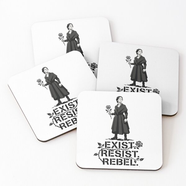 Item preview, Jane Eyre Exist Resist Rebel Gothic Rose Literary Graphic designed and sold by Fenay Designs.