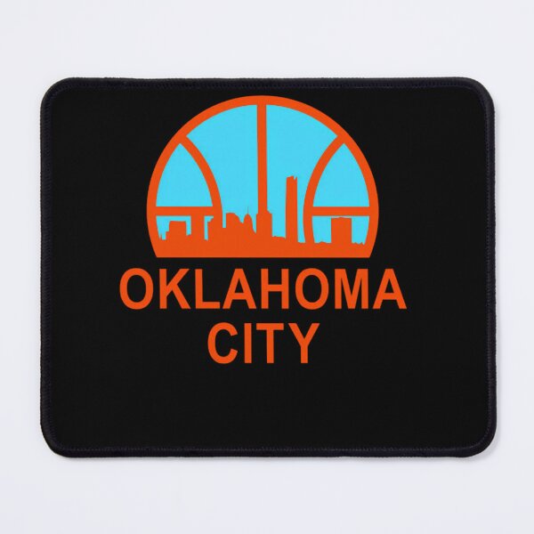 Item preview, Oklahoma City Retro Circle Basketball Graphic Poster Design designed and sold by JayLagwe.