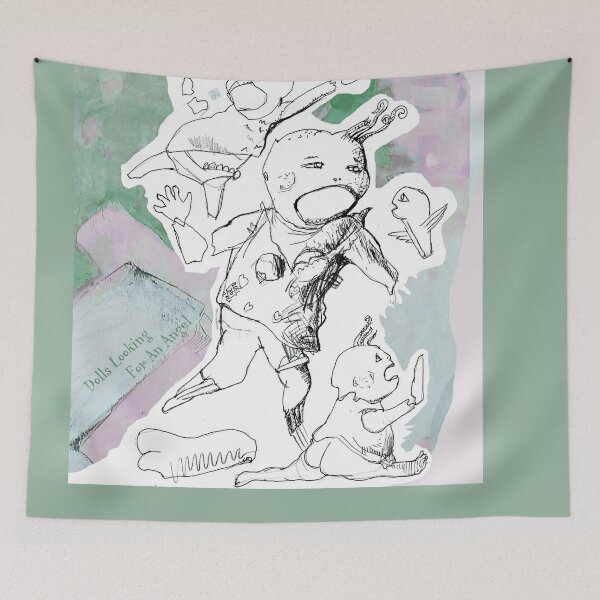 Item preview, Dolls Looking For An Angel  (drawing by ACCI) designed and sold by VanyssaGraphics.
