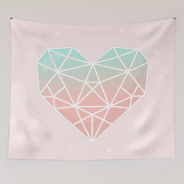 Item preview, Geometric Heart designed and sold by Krameri Creations.