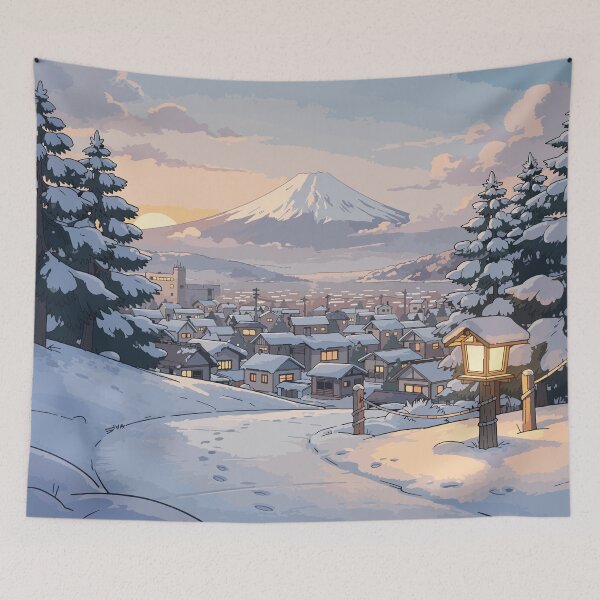 Item preview, A Quiet Winter Above the Town designed and sold by Anvc-Art.