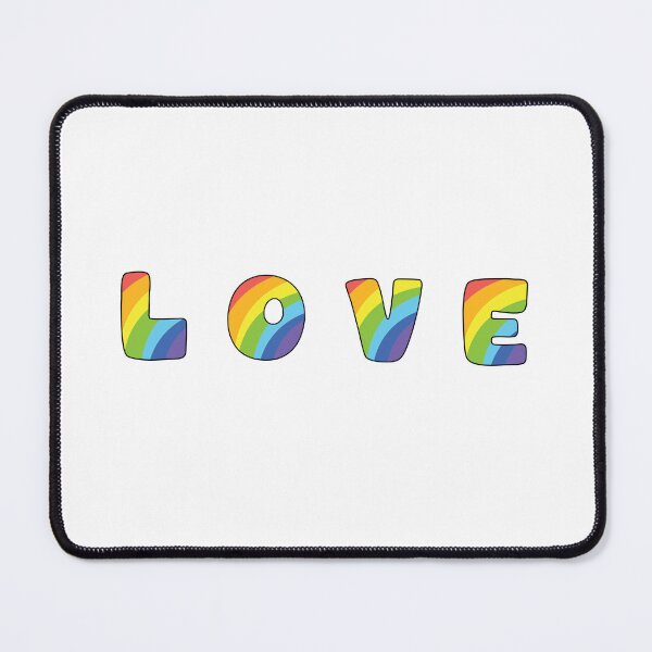 Item preview, Retro Rainbow Love Typography - Cute Colorful Bubble Letters Text Art designed and sold by SolutionsArt.