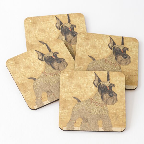 Item preview, Elegant Schnauzer in Gold Attire designed and sold by lautir.