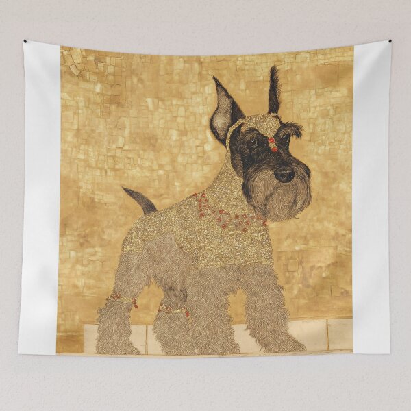 Item preview, Elegant Schnauzer in Gold Attire designed and sold by lautir.