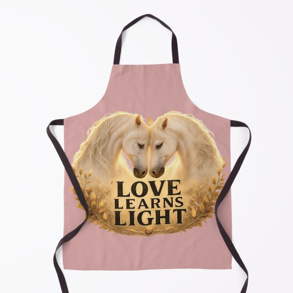 Item preview, Love Learns Light, Romantic Healing Horse Aesthetic Design designed and sold by JagrDesigns.