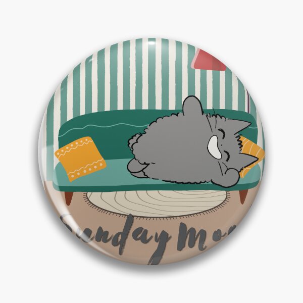 Item preview, Sunday Mood Cozy Cat Chilling on Sofa designed and sold by Atlasoloji.