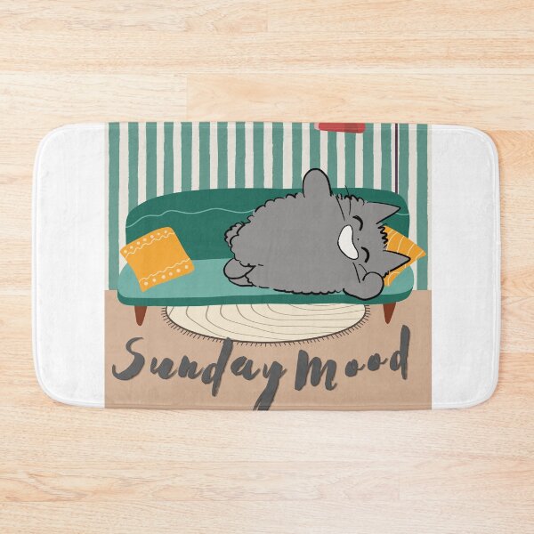 Item preview, Sunday Mood Cozy Cat Chilling on Sofa designed and sold by Atlasoloji.